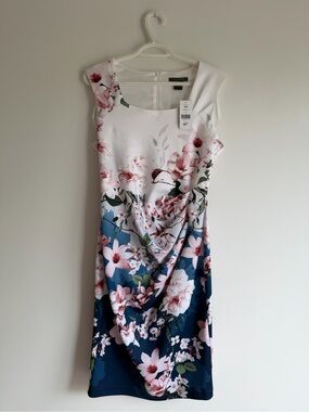 NWT Suzy Shier Floral Sheath Dress | Size Medium